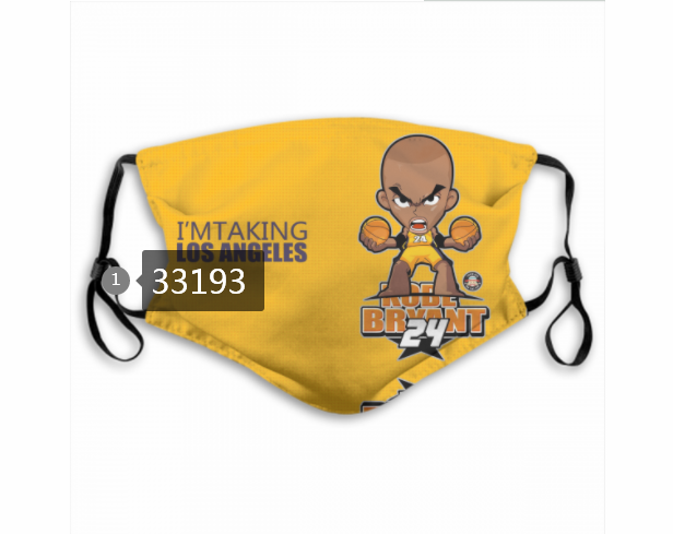 2021 NBA Los Angeles Lakers #24 kobe bryant 33193 Dust mask with filter->nba dust mask->Sports Accessory